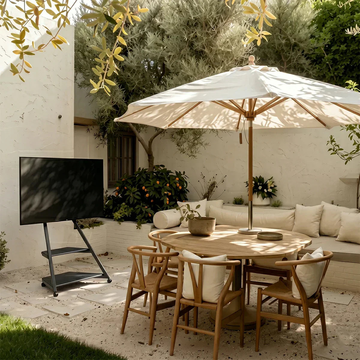 portable outdoor TV stand