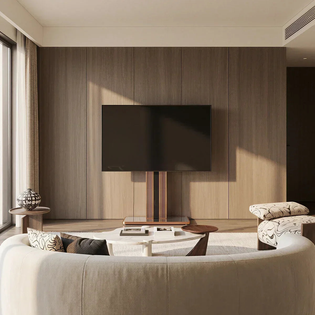 Cantor TV stand in modern living room