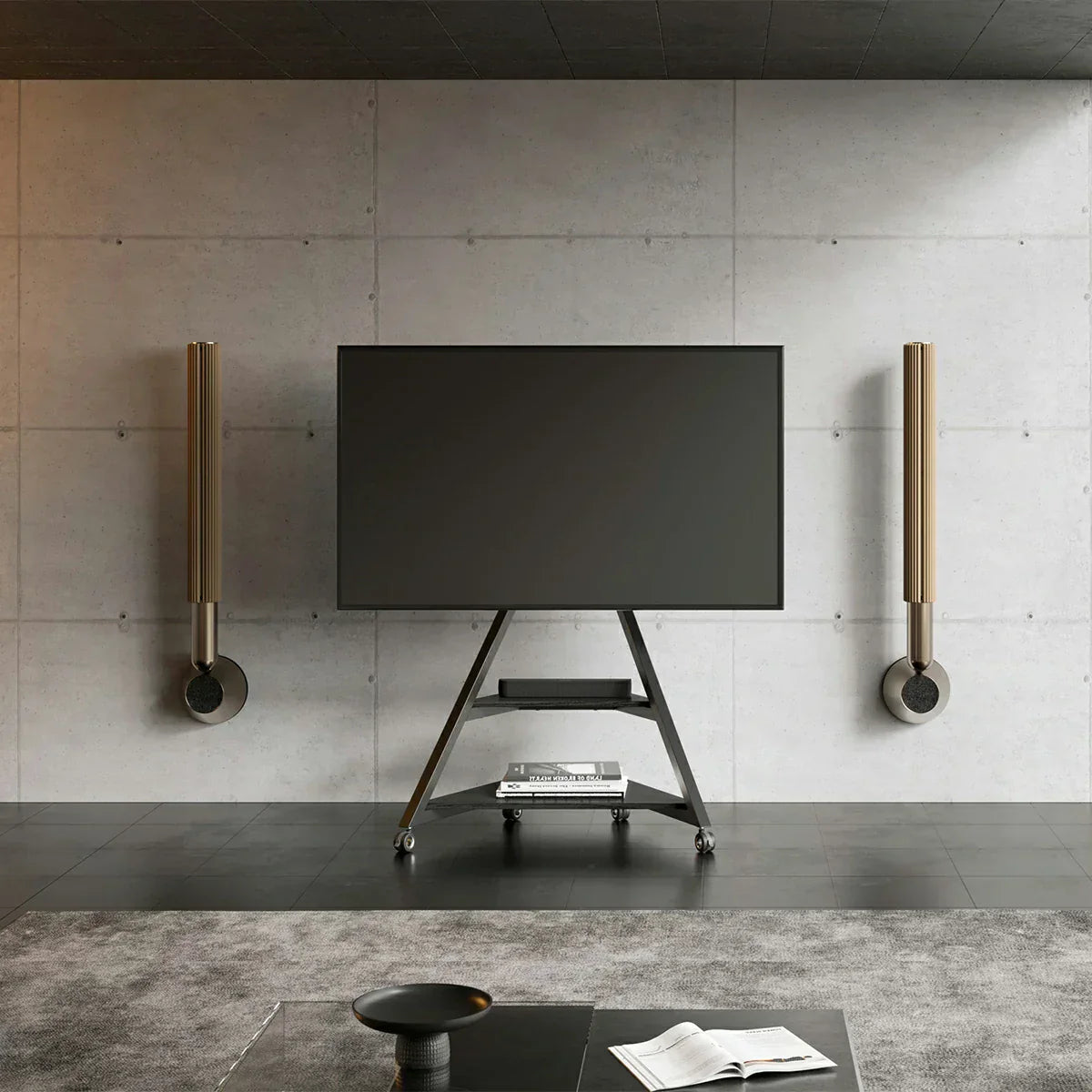 modern mobile TV stand