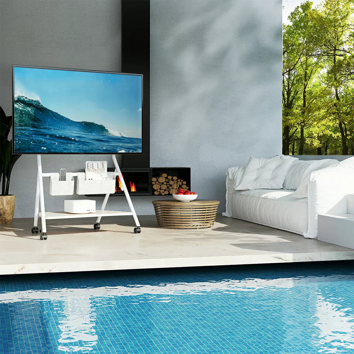 Top Outdoor TV Stands with Wheels