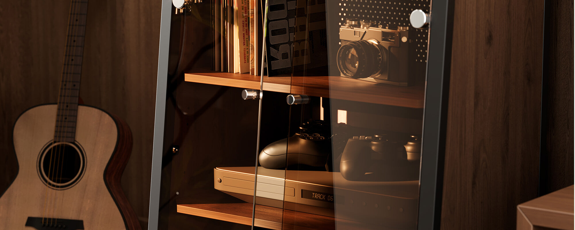 Eiffel V2 Record Player Stand Enclosed