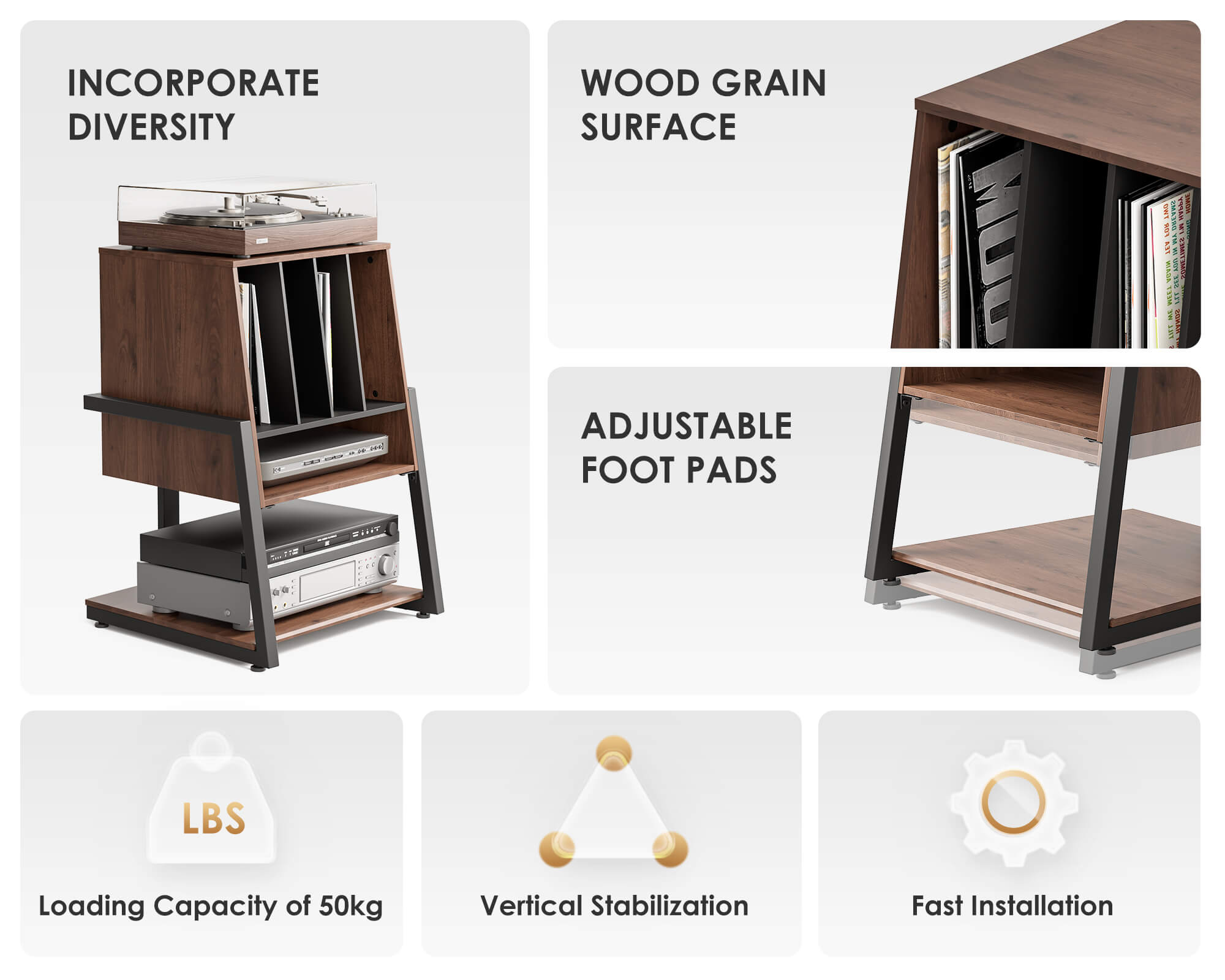 fitueyes eiffel tv stand