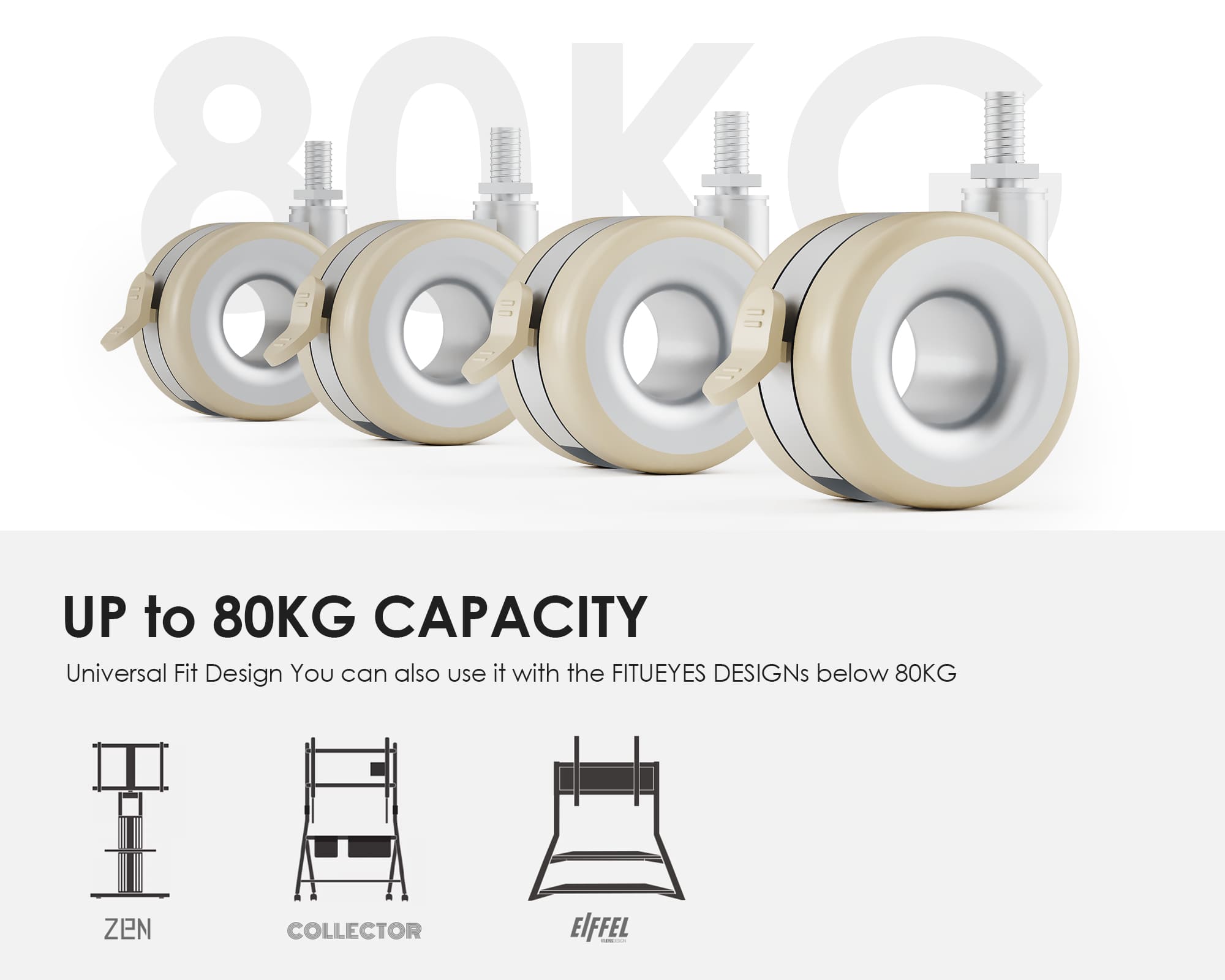 #color_morandi grey- 4 casters