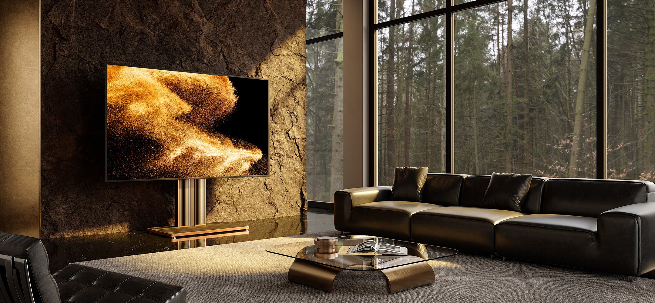 100 inch tv stand in living room