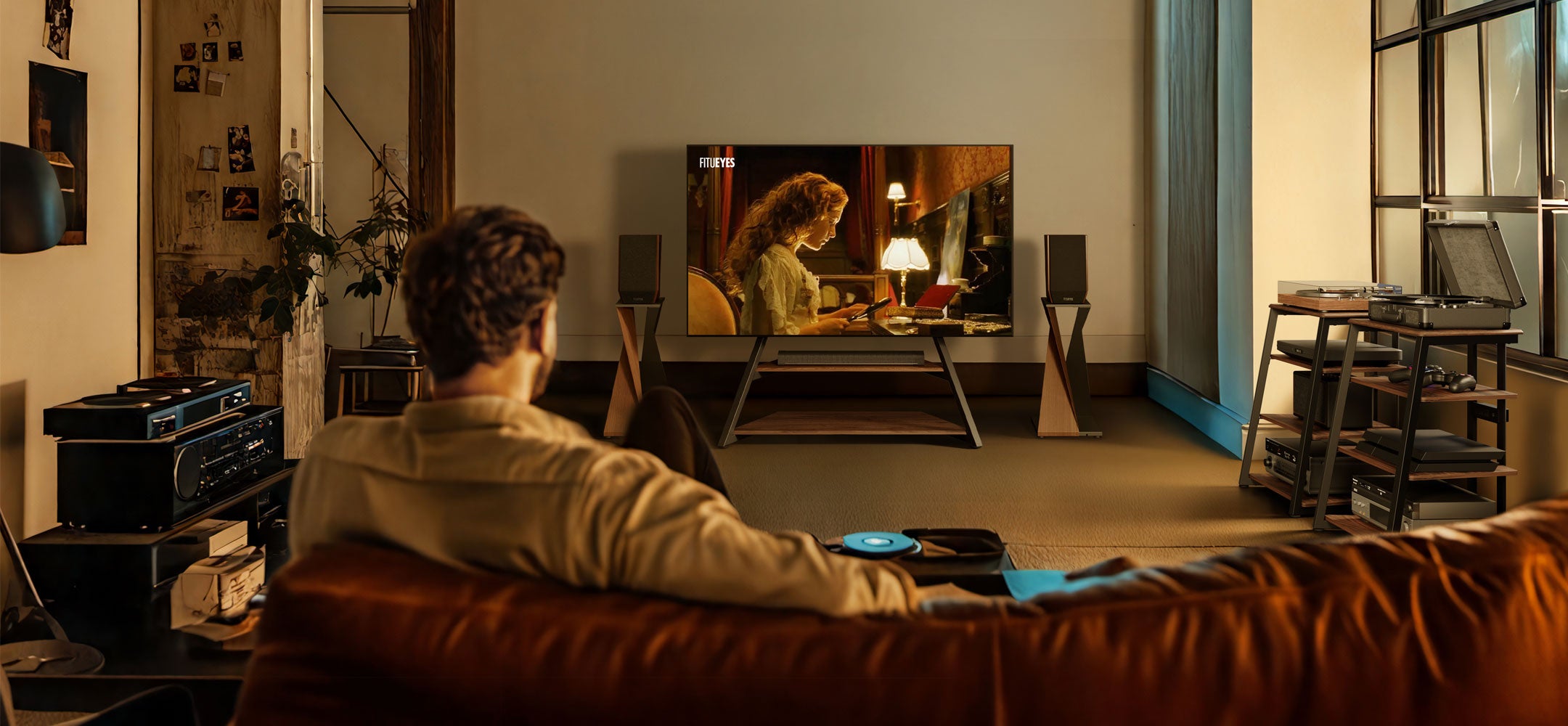 FITUEYES TV Stand Eiffel Series
