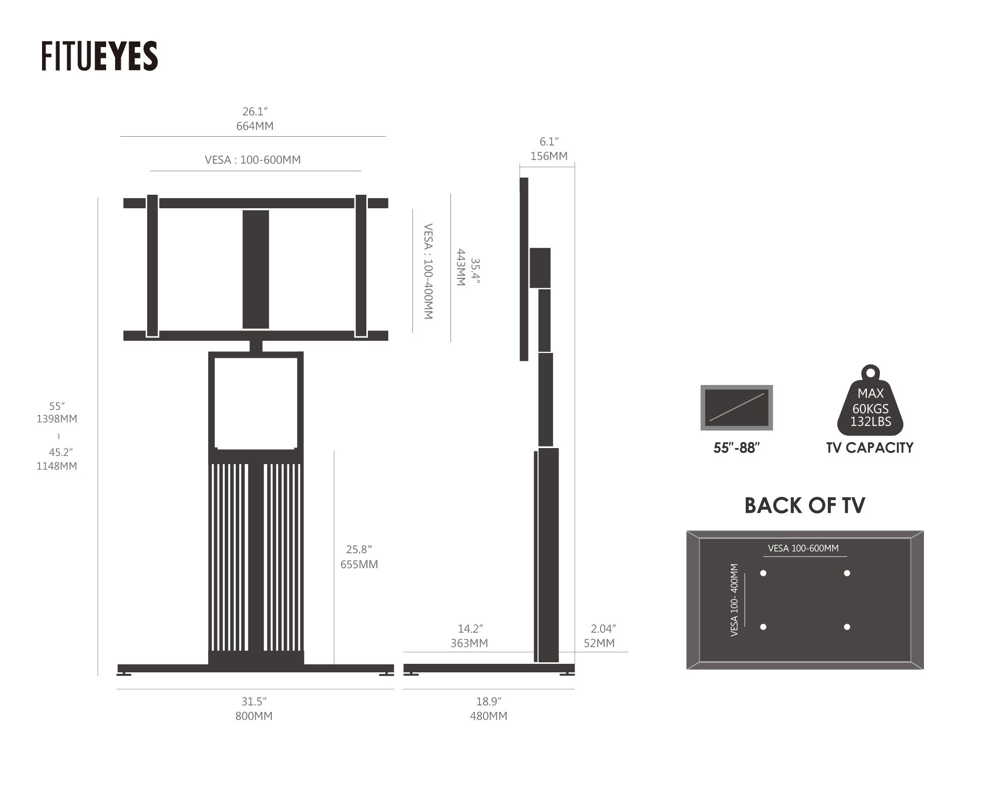 Zen FT88 TV Stand