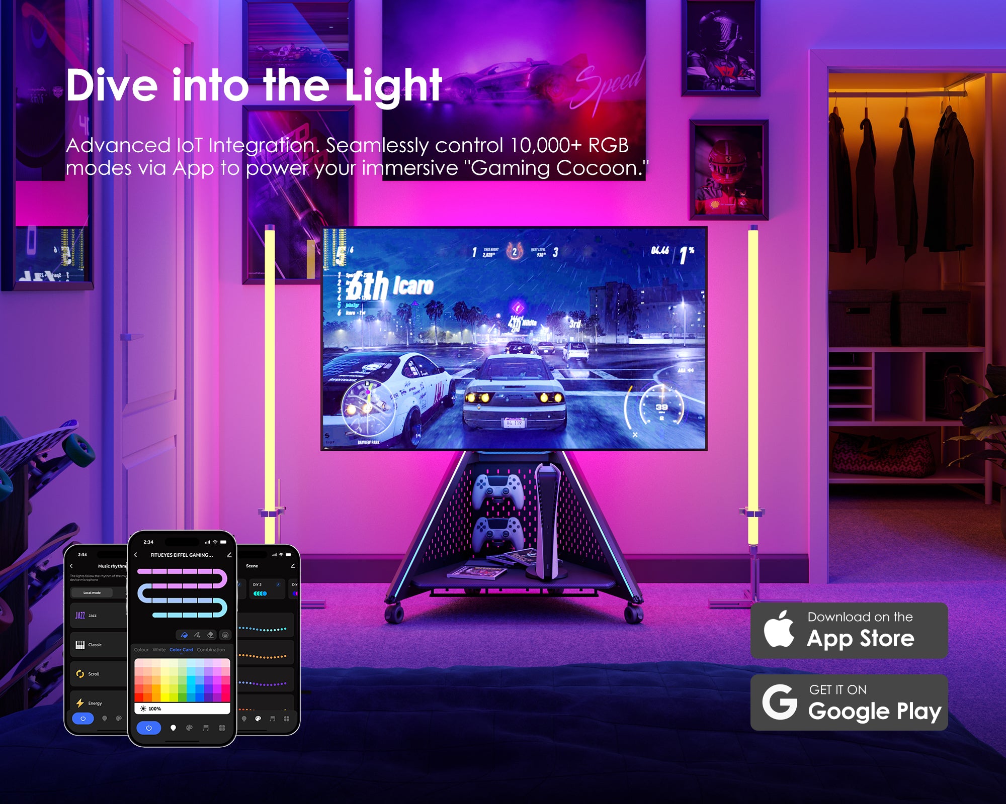 Eiffel Gaming FT65 TV Stand