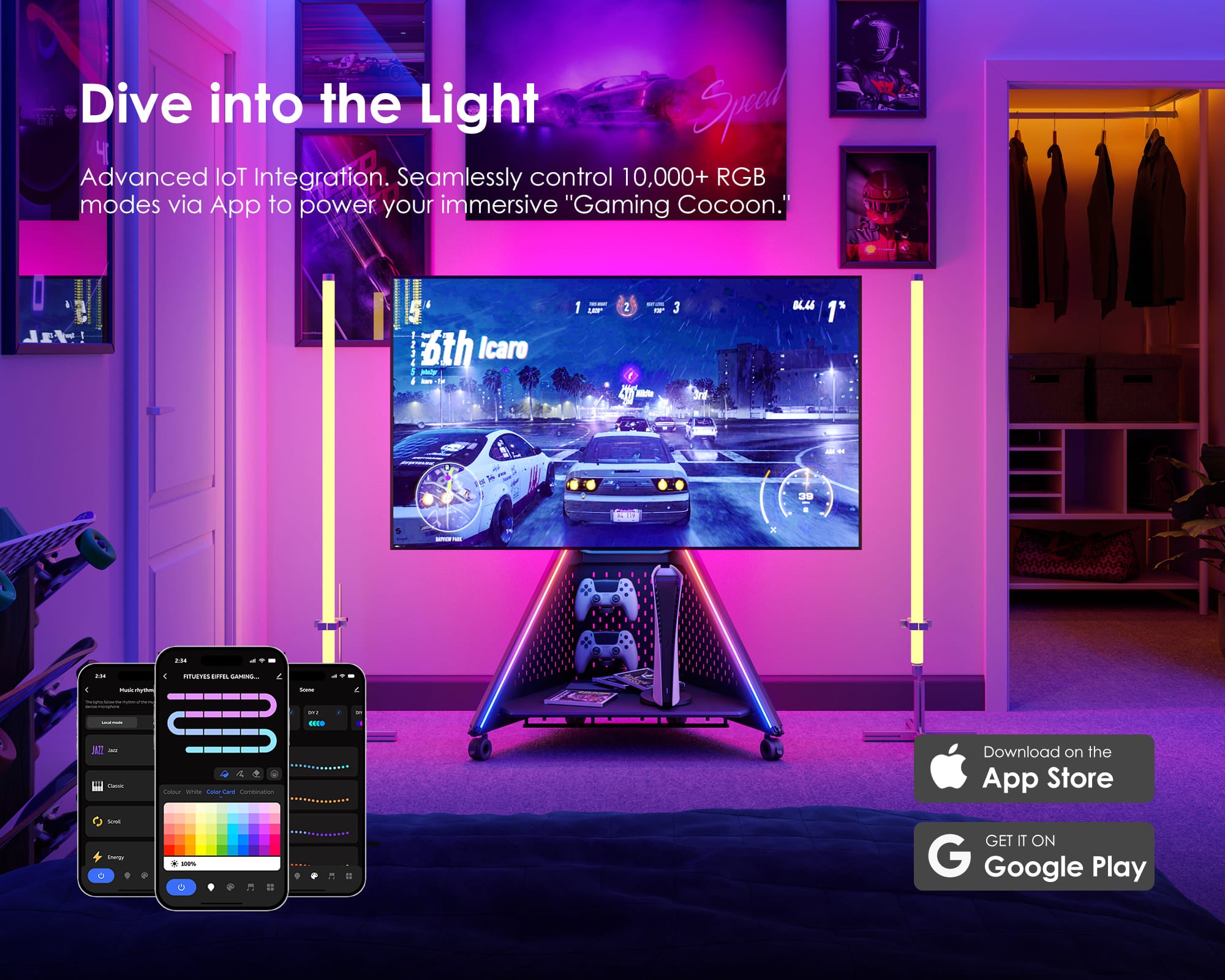 Eiffel Gaming FT65 TV Stand