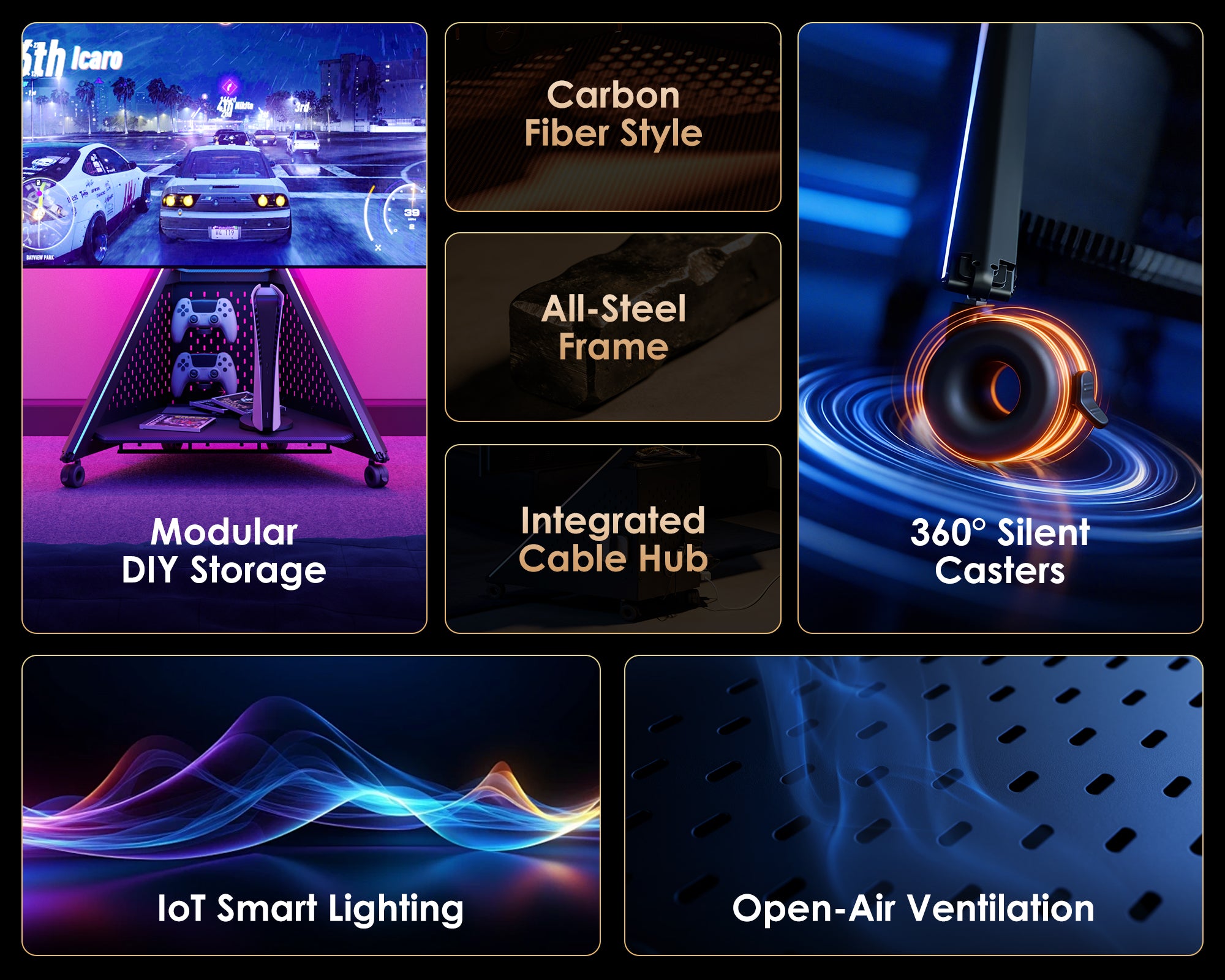 Eiffel Gaming FT65 TV Stand