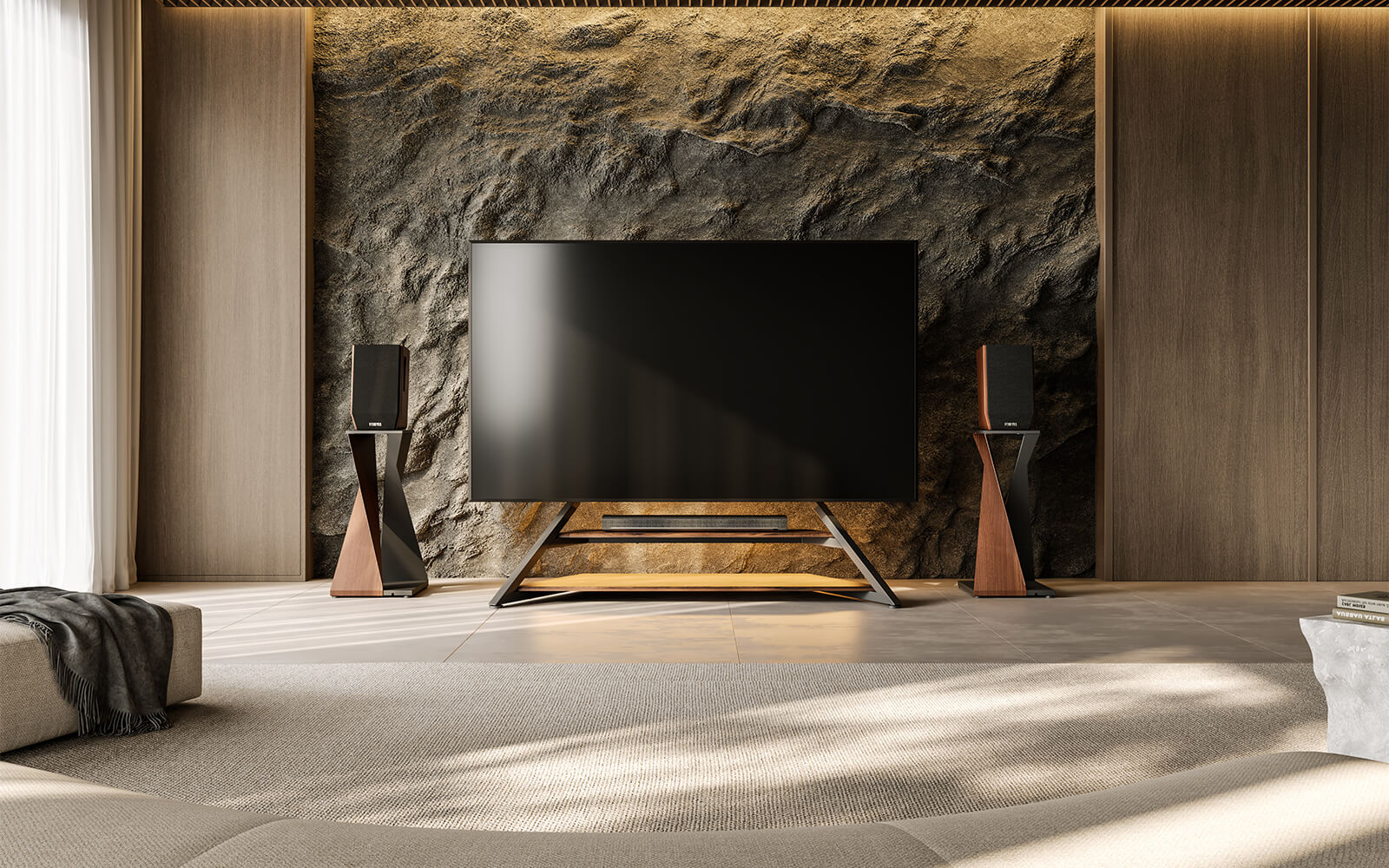 fitueyes rolling tv stand