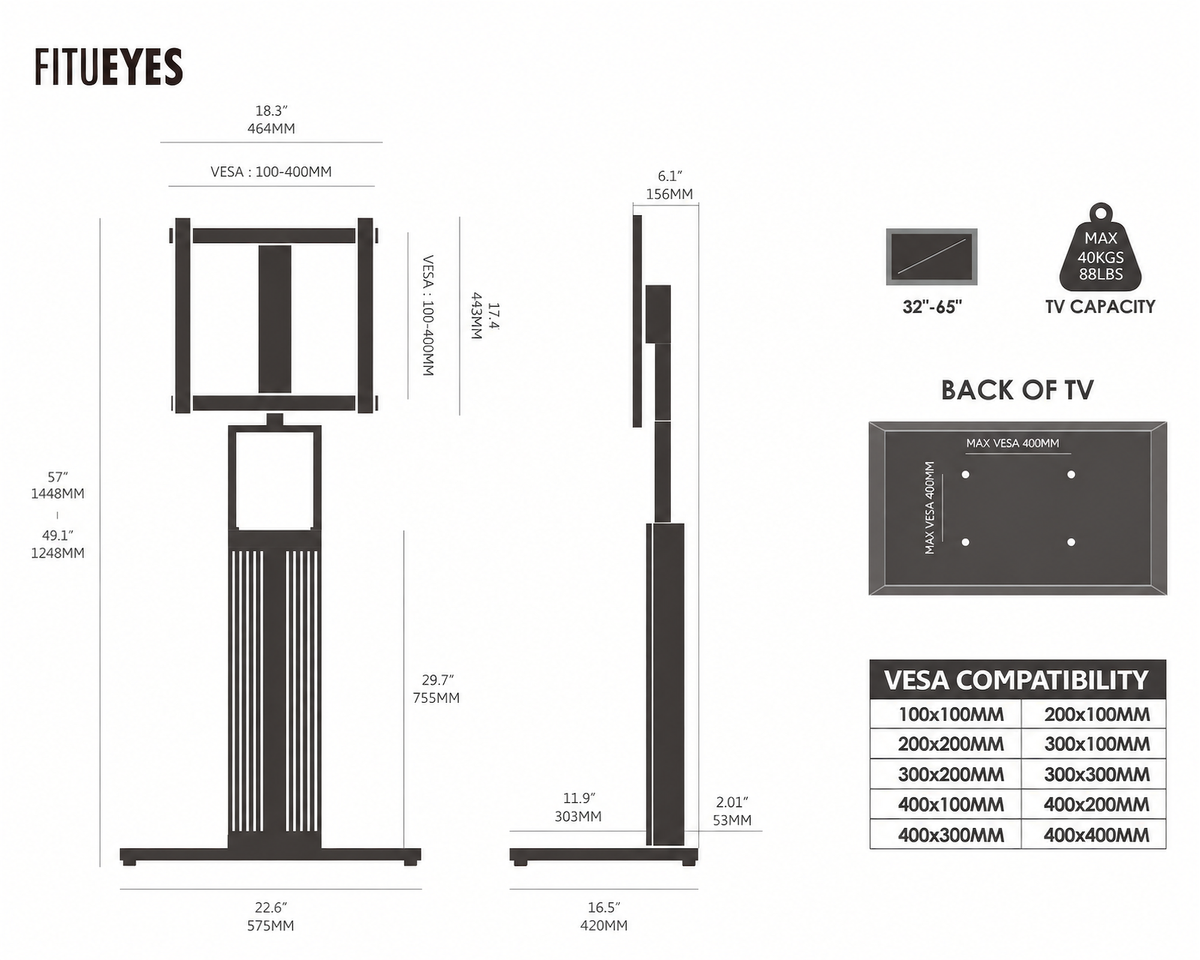 Zen FT65 TV Stand