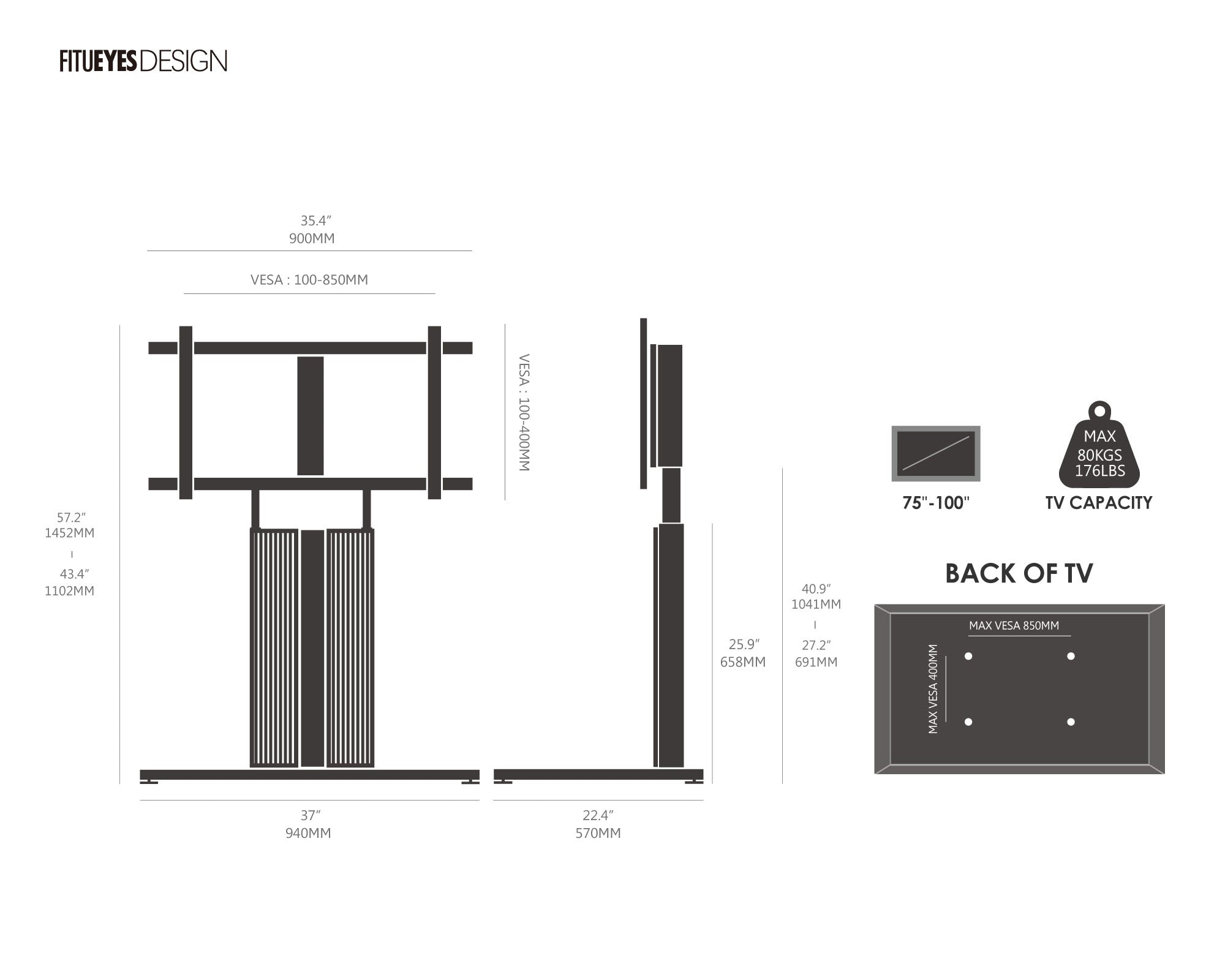 Cantor FT100 TV Stand