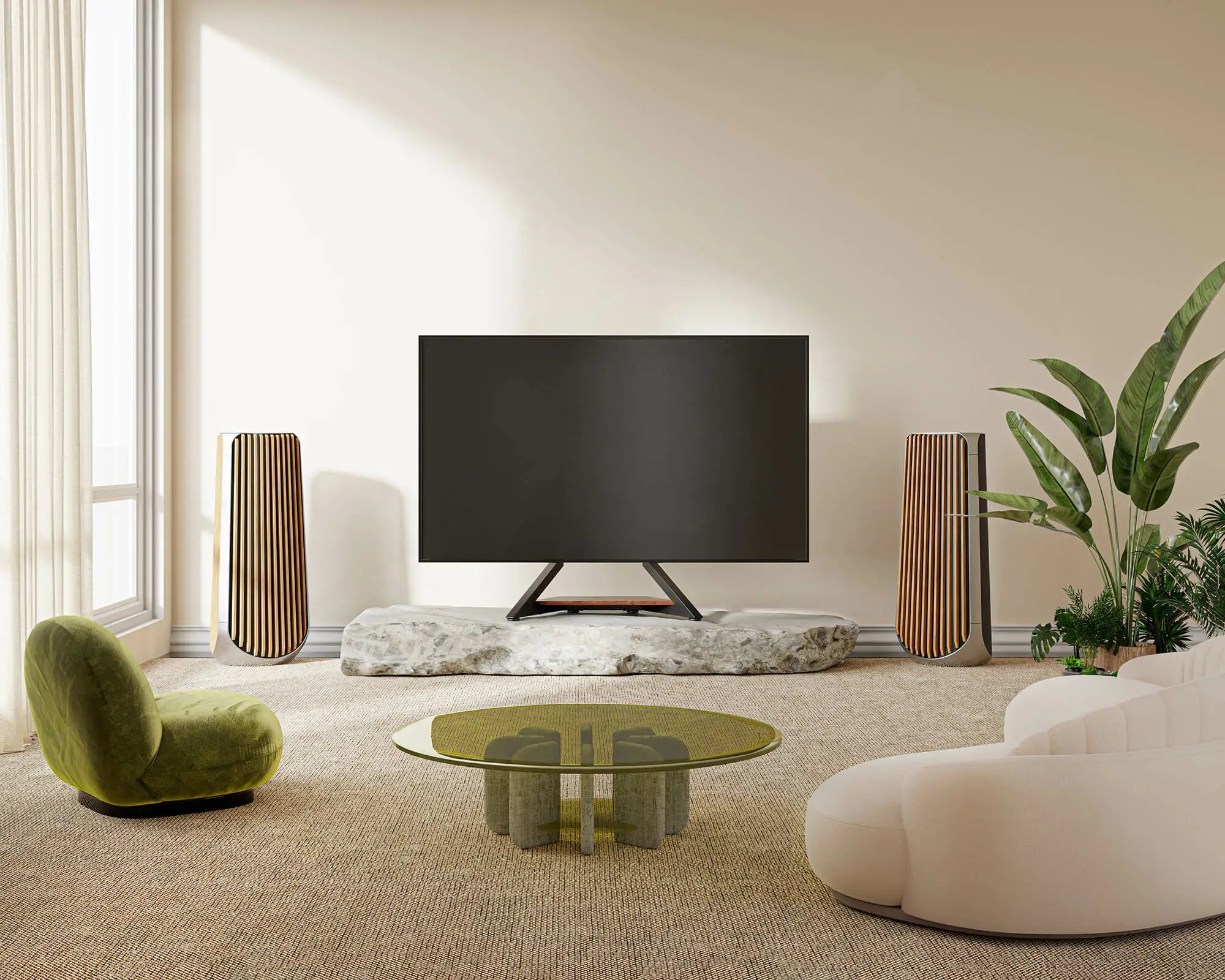 led tv table stand