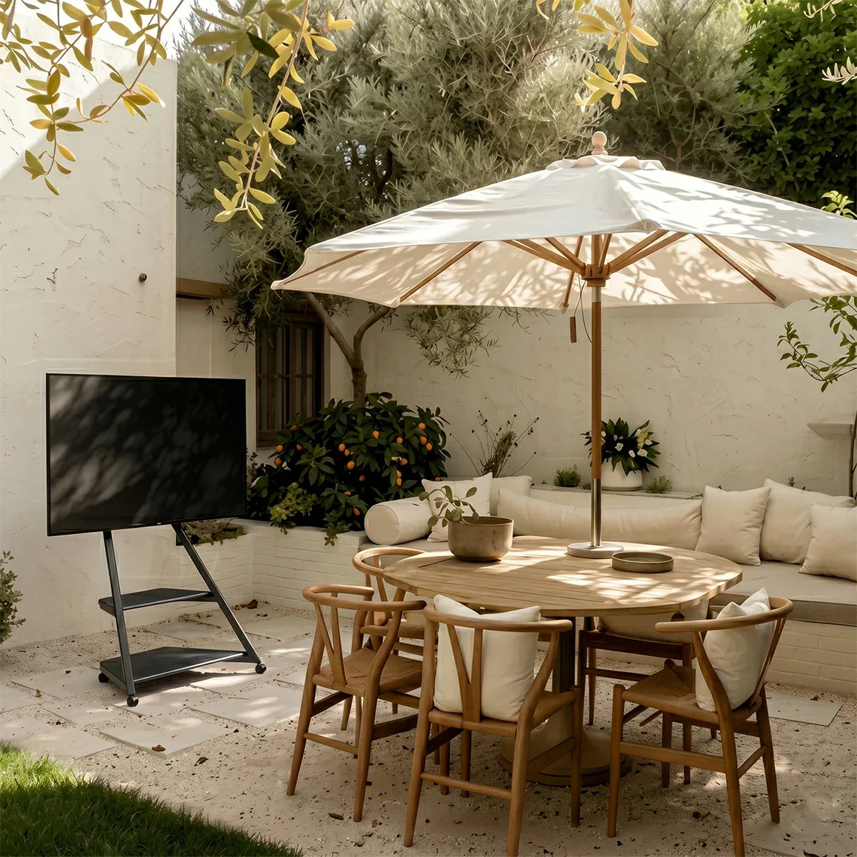 portable outdoor TV stand