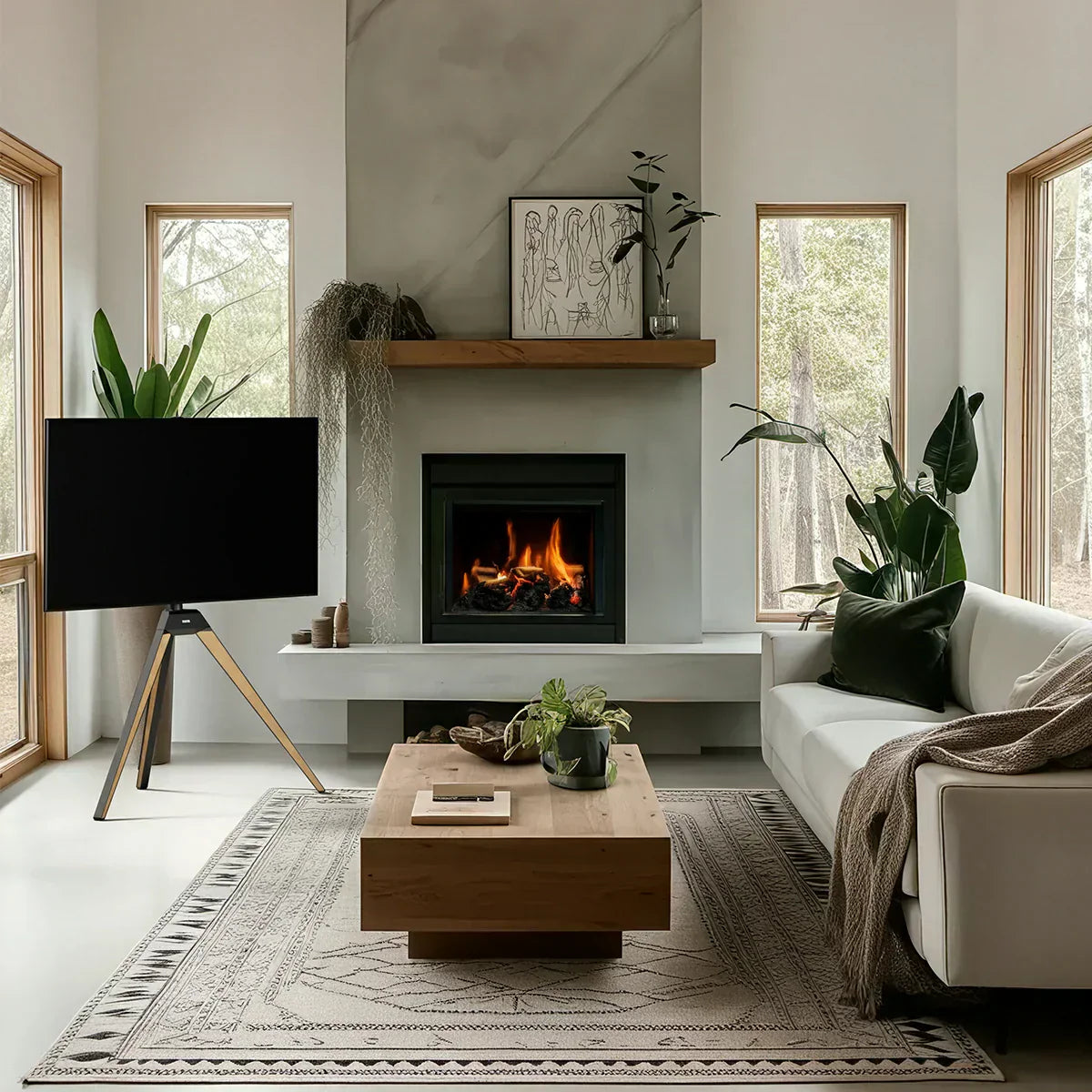 Where to Put the TV When You Have a Fireplace?