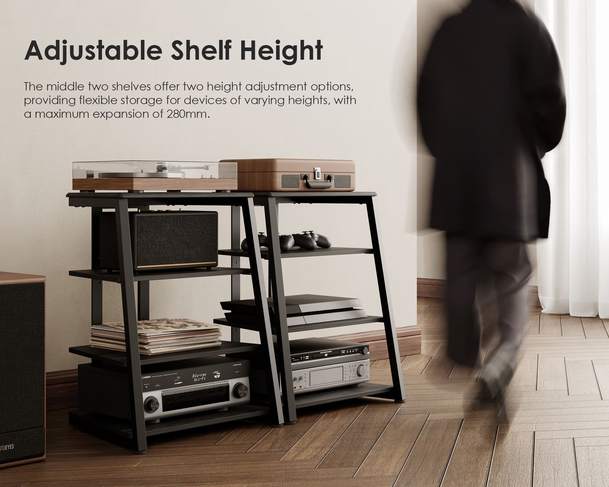 FITUEYES Eiffel AS07 Record Player Stand - FITUEYES