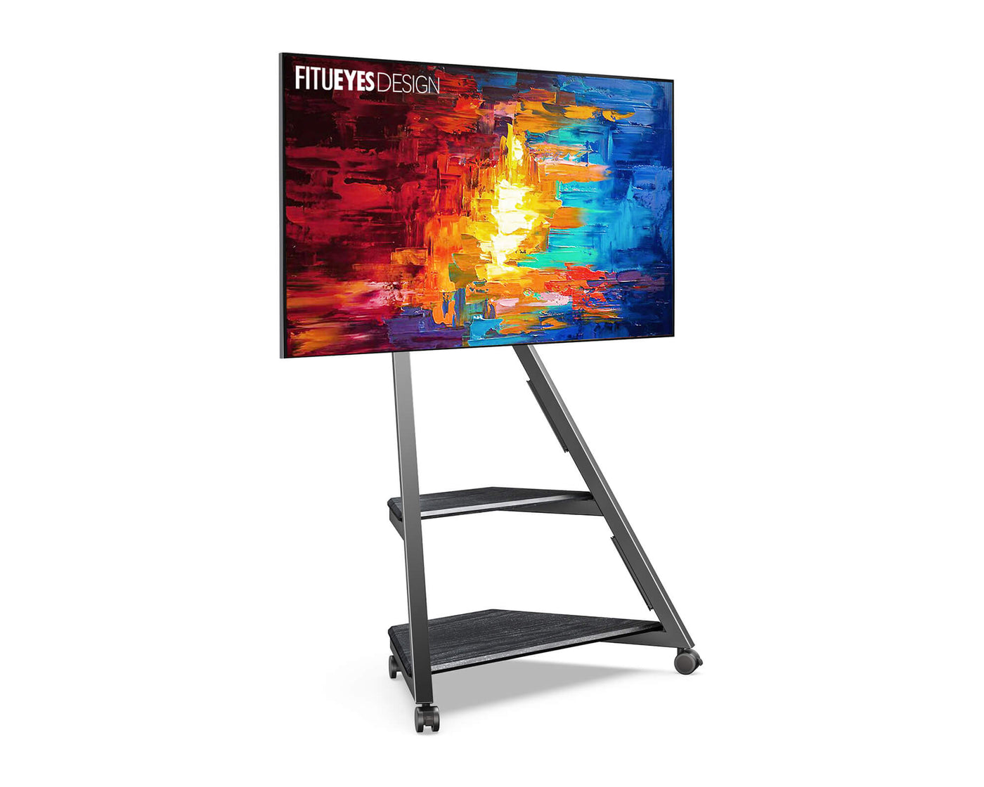 FITUEYES Eiffel Series Corner TV Stand for 32100 Inch TVs FITUEYES