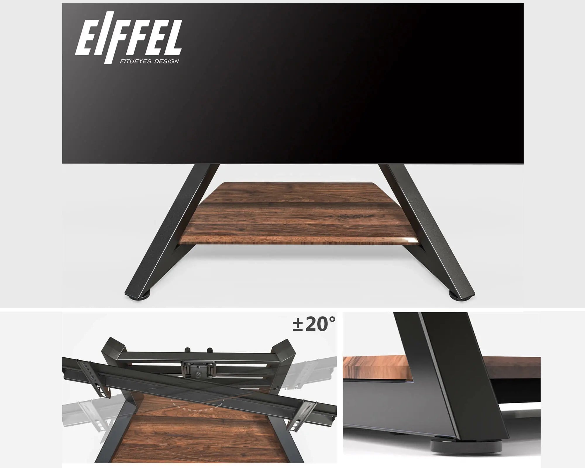 wooden tv table stand
