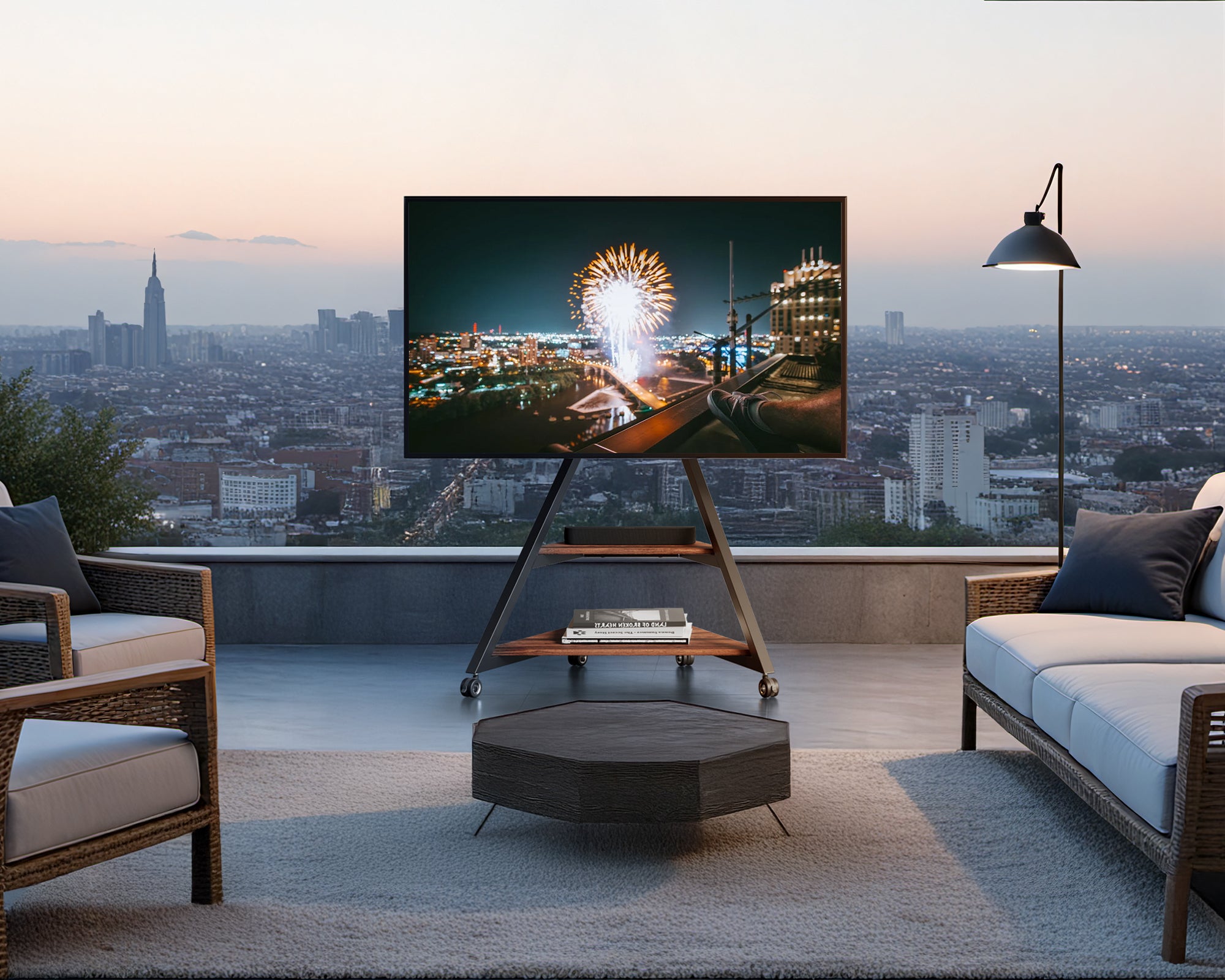 outdoor tv stand