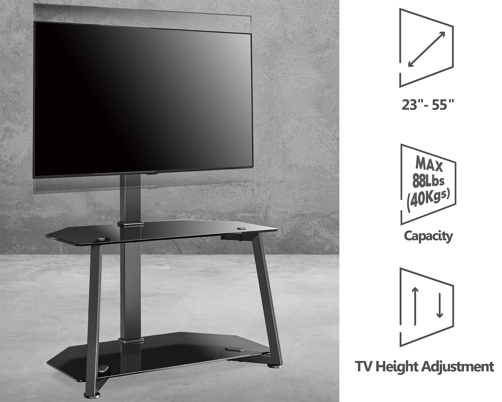 TV Stand with Mount T Series TT2 23-55 Inch