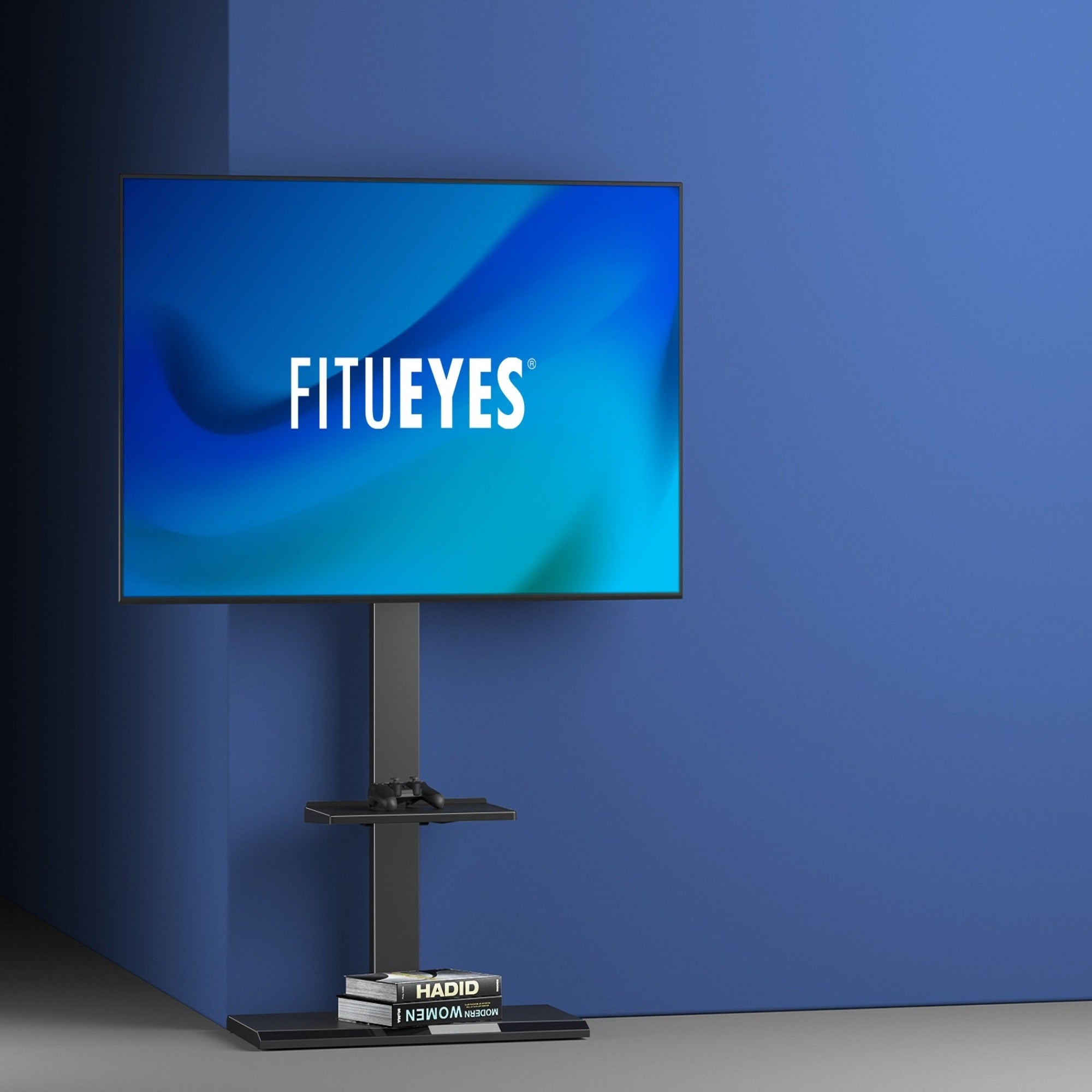 Swivel TV Stand with Shelf - Heavy-Duty - High-Quality | FITUEYES