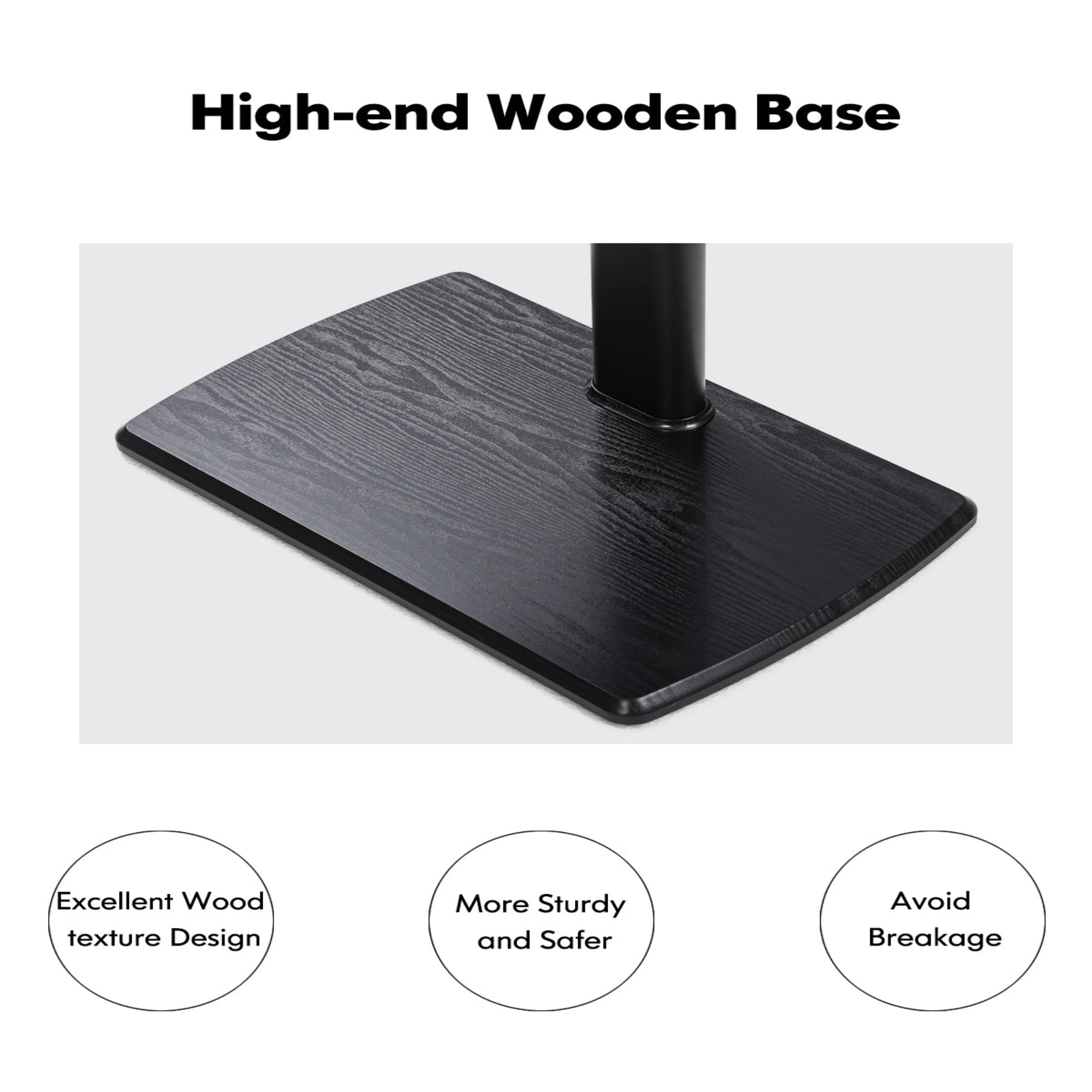 Wooden Base Floor Stand Shelf Series Inch