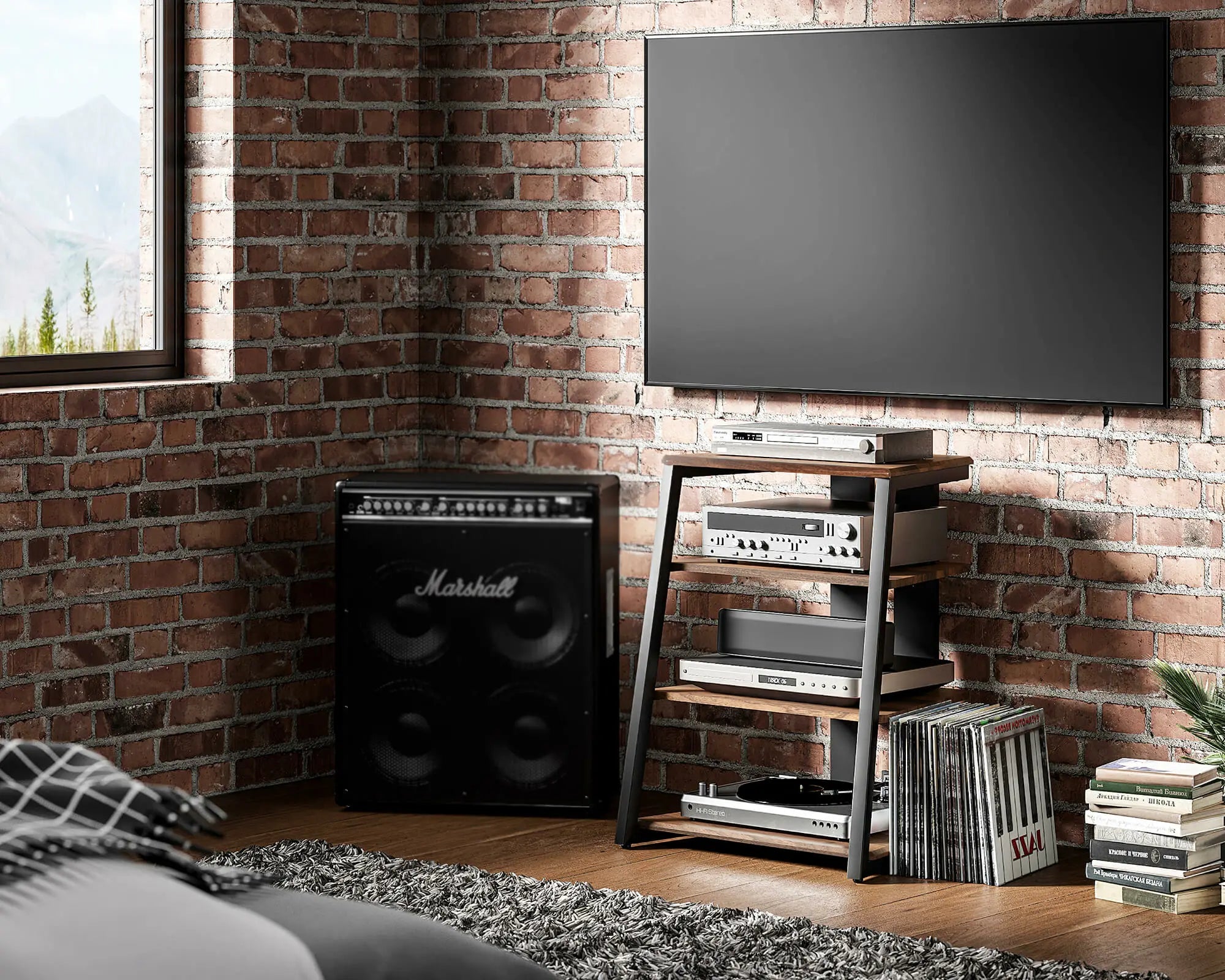 Eiffel Series Media Stand Audio Rack F07